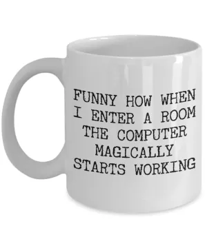 Computer Funny Guy Mugs Computer Genius Mug Coffee Cup