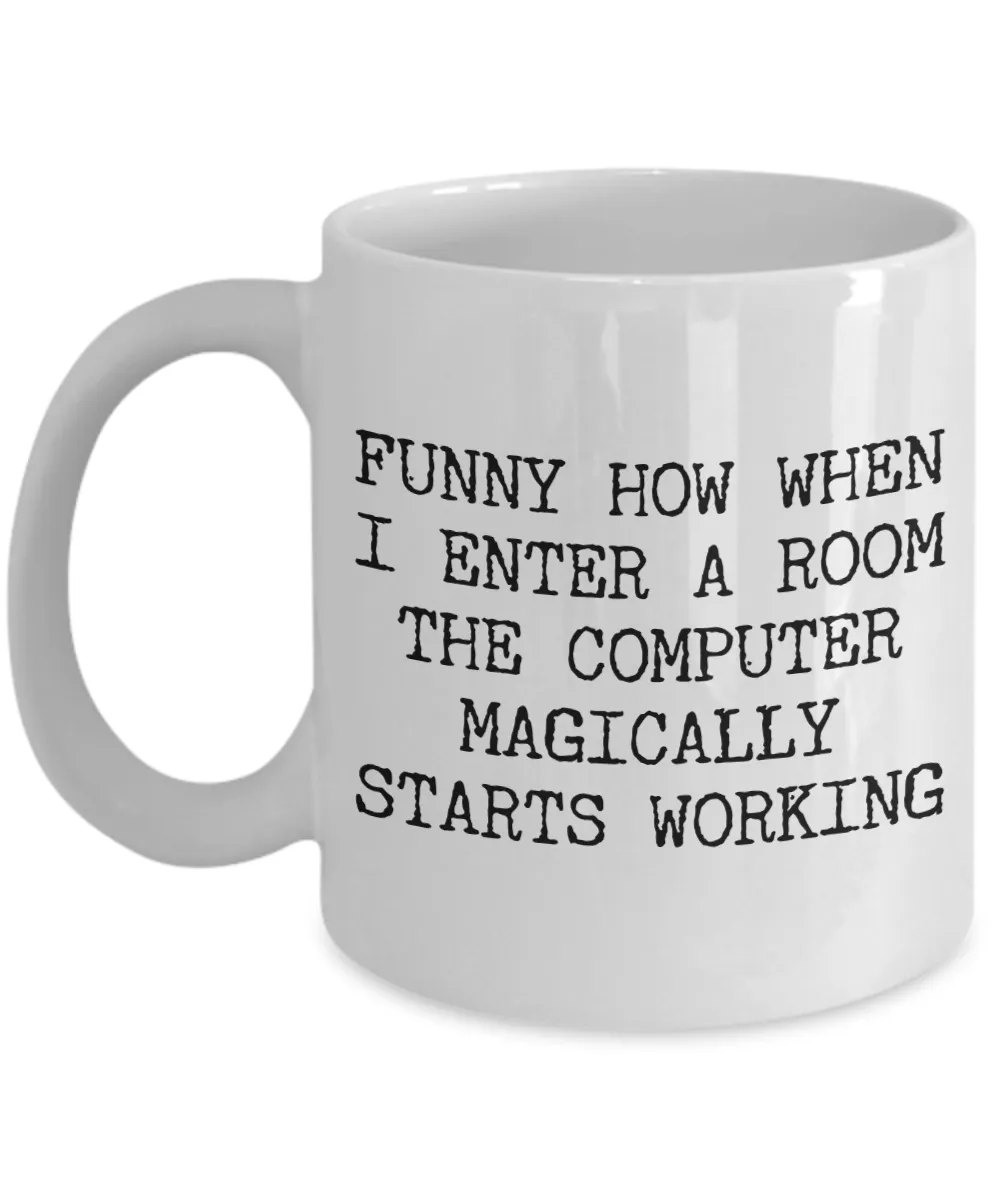 Computer Funny Guy Mugs Computer Genius Mug Coffee Cup