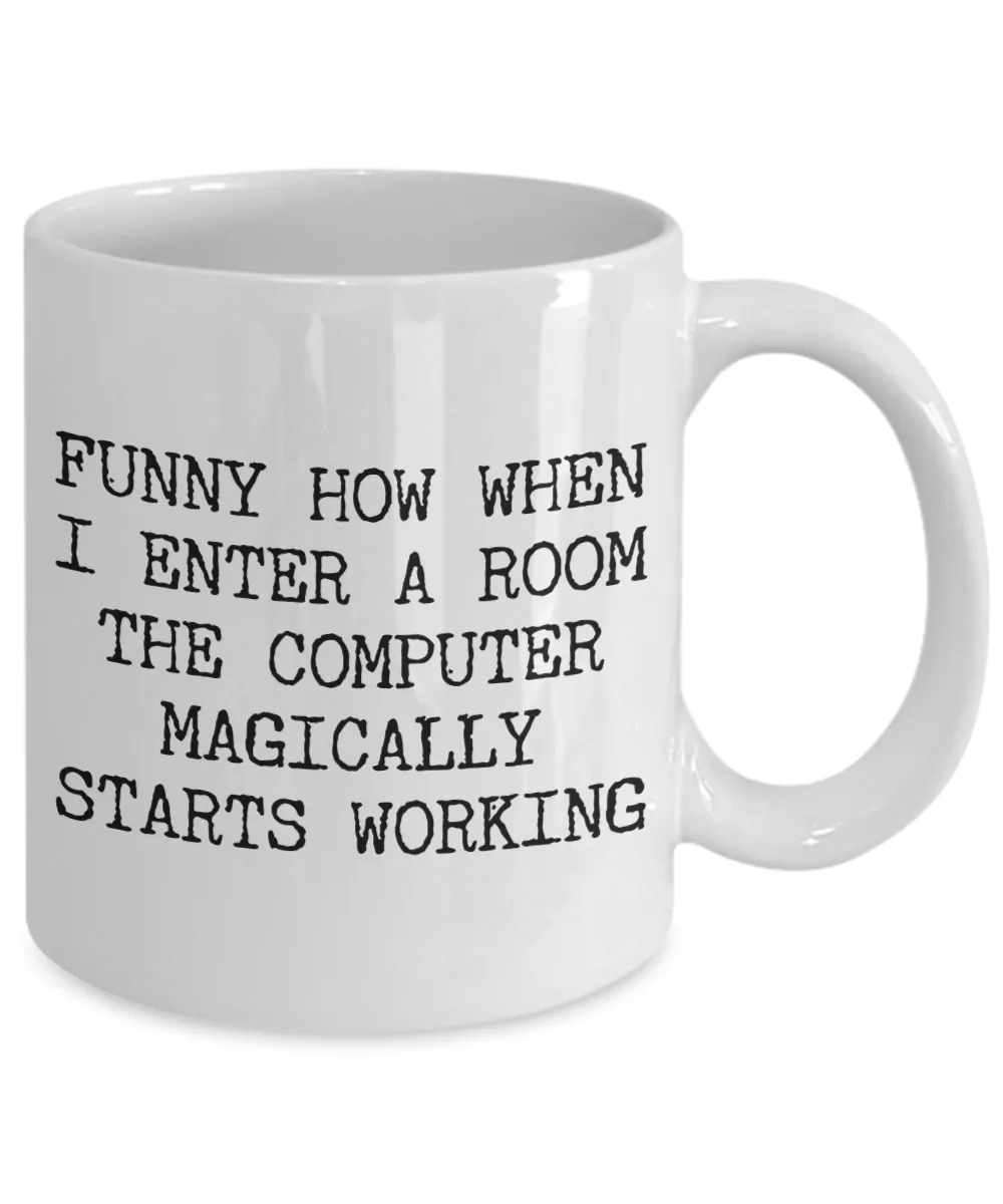 Computer Funny Guy Mugs Computer Genius Mug Coffee Cup