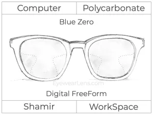 Computer Progressive - Shamir - WorkSpace - Digital - Polycarbonate - Blue Zero