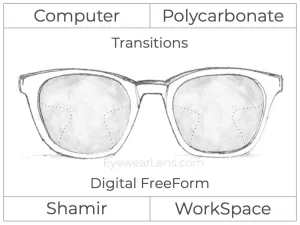 Computer Progressive - Shamir - WorkSpace - Digital - Polycarbonate - Transitions Signature