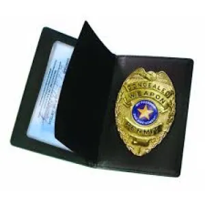 Concealed Carry Badge and Wallet