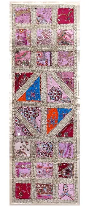 Cotton Wall Hanging 'Pink Mauve'