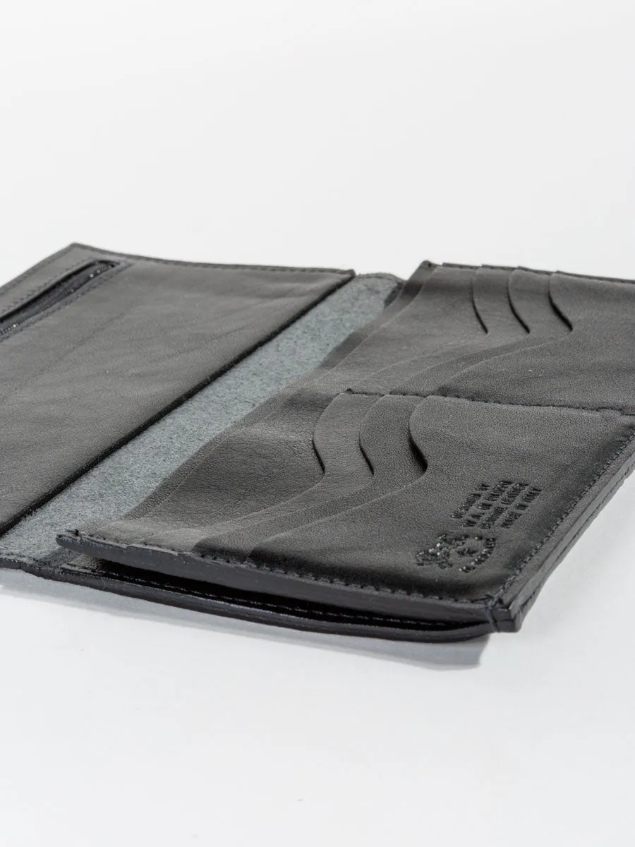 cowhide wallet with snap