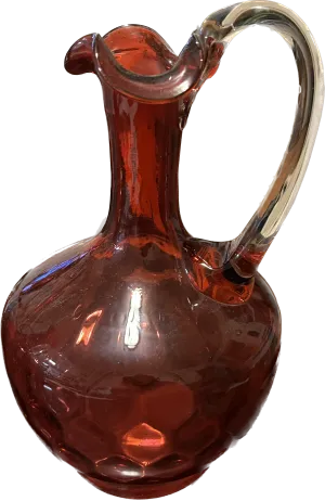Cranberry Glass Decanter