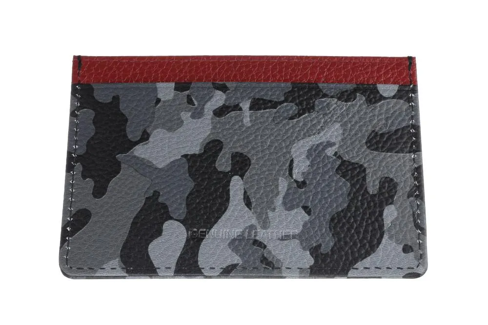 Credit Card Holder Camo Grey