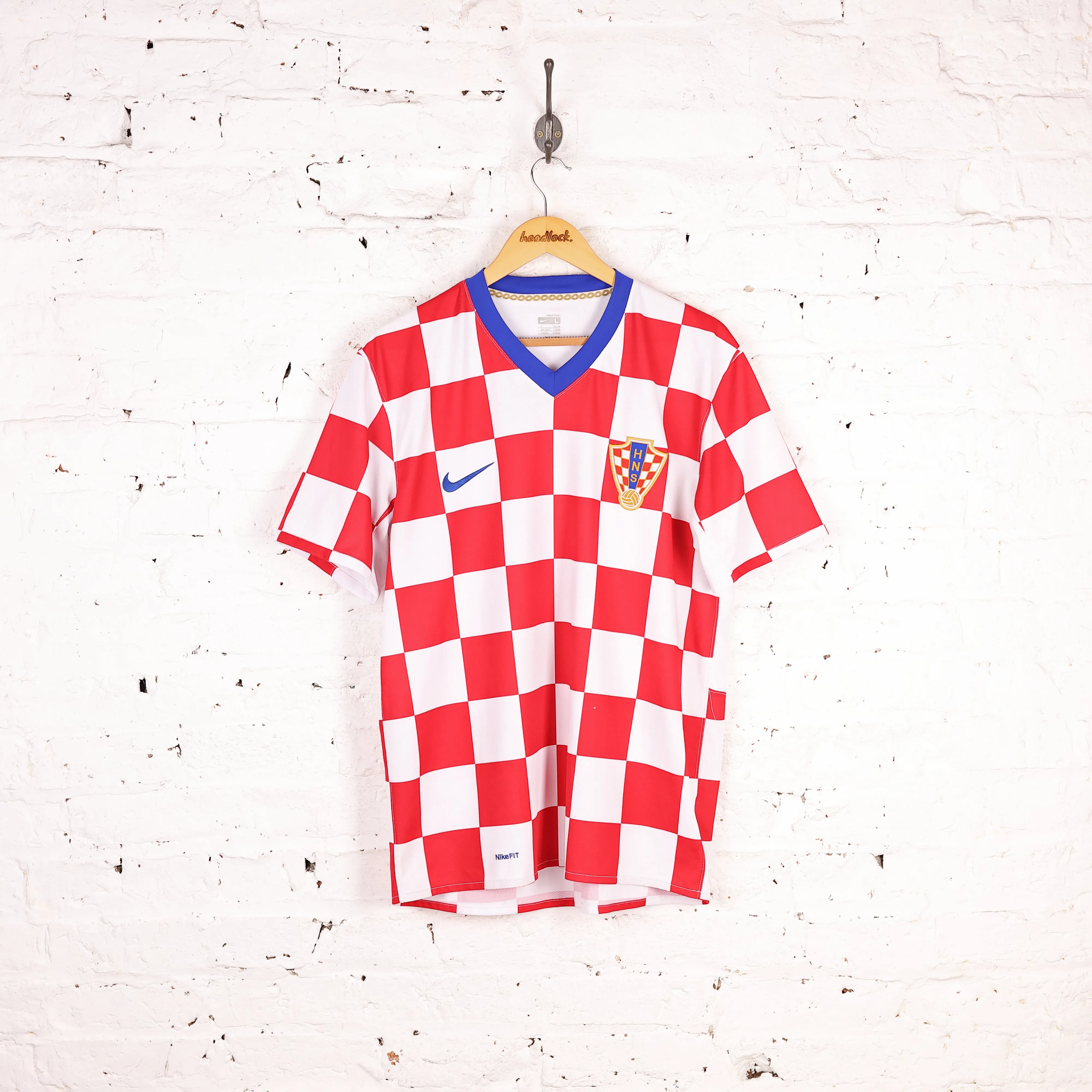 Croatia 2008 Home Nike Football Shirt- White - L