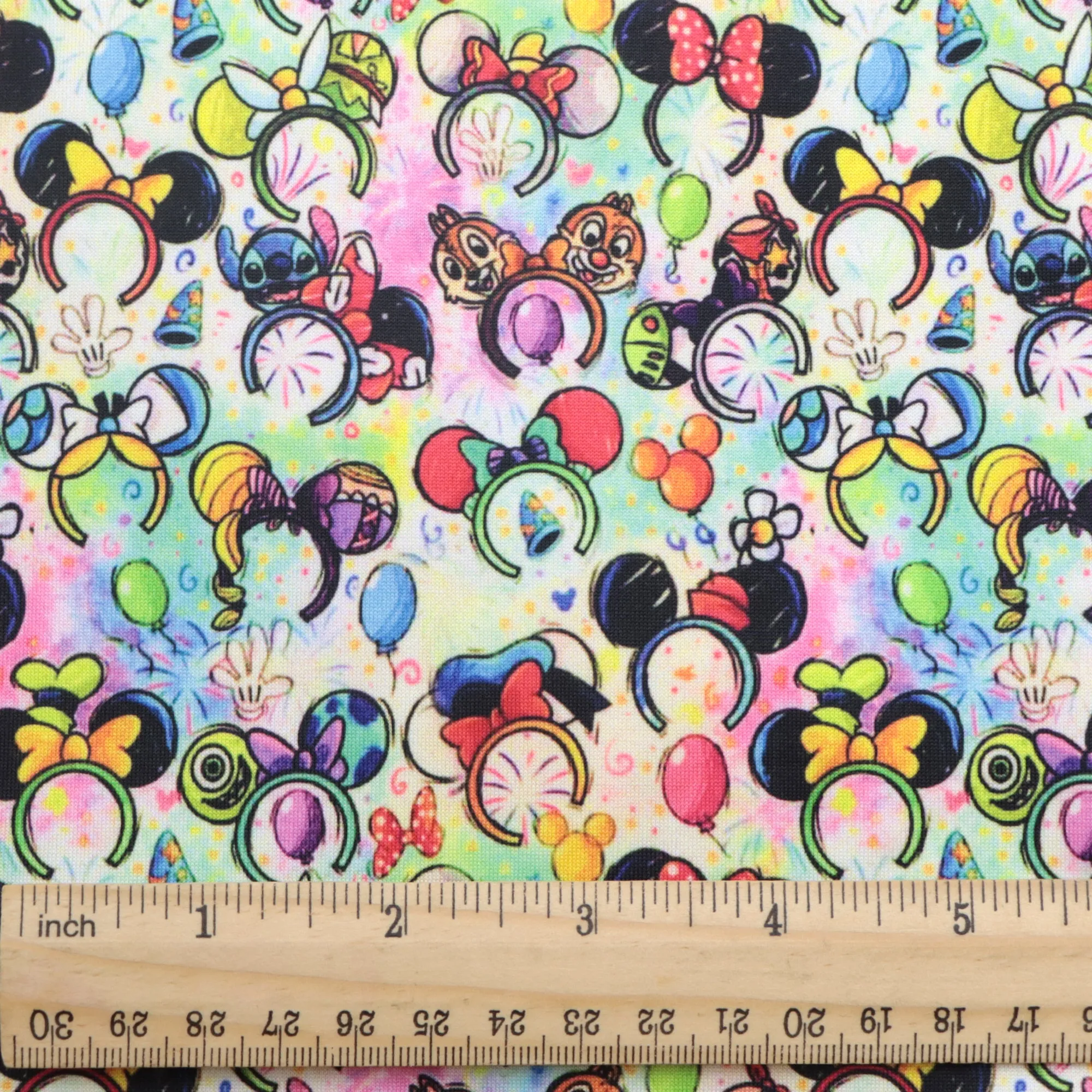 crochet headband hairband printed fabric