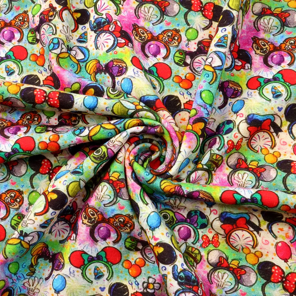 crochet headband hairband printed fabric