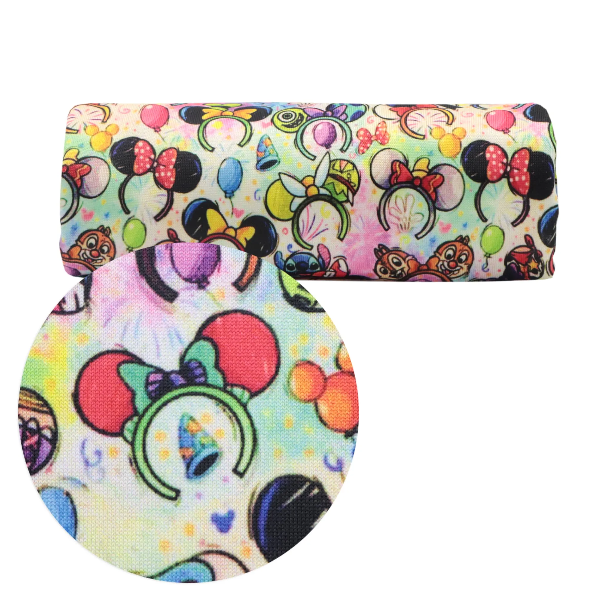 crochet headband hairband printed fabric