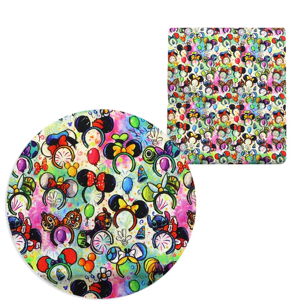 crochet headband hairband printed fabric
