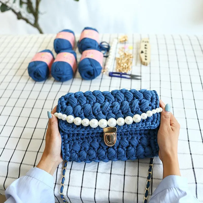 Cute Beige Crochet Small Handbag Crossbody Purse Crochet Shoulder Bag for Girl Cute Crochet Purses