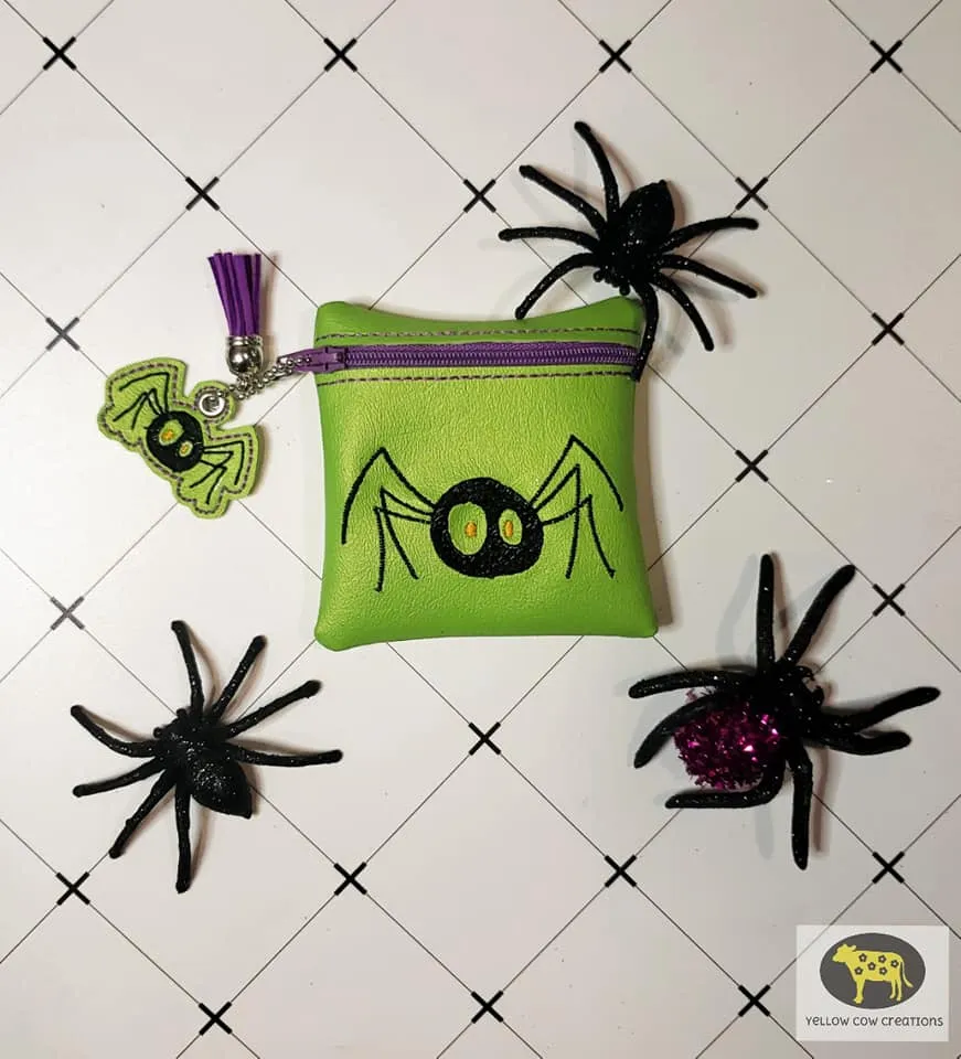 Cute Spider Set (Halloween Hop set of 4 designs) machine embroidery design DIGITAL DOWNLOAD