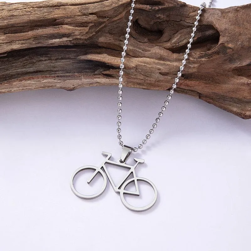 Cycolinks Classic Stainless Steel Cycling Necklace