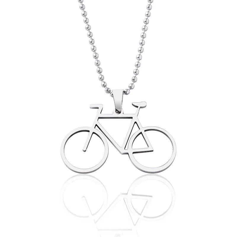 Cycolinks Classic Stainless Steel Cycling Necklace