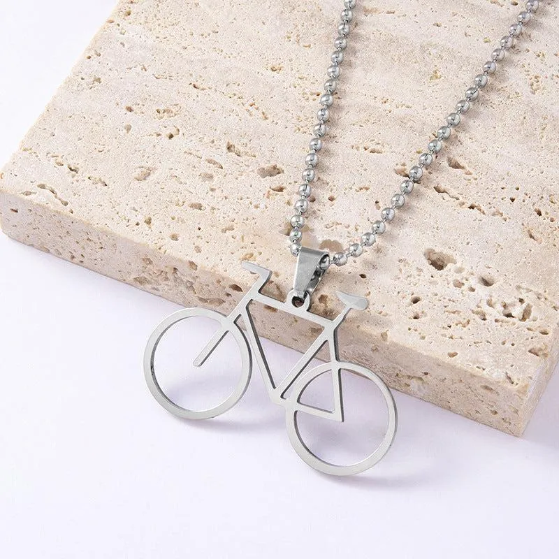 Cycolinks Classic Stainless Steel Cycling Necklace