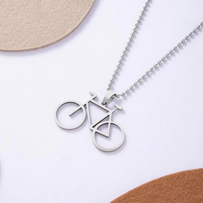 Cycolinks Classic Stainless Steel Cycling Necklace