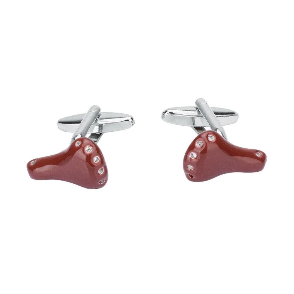 Cycolinks Vintage Bicycle Seat Cuff Links