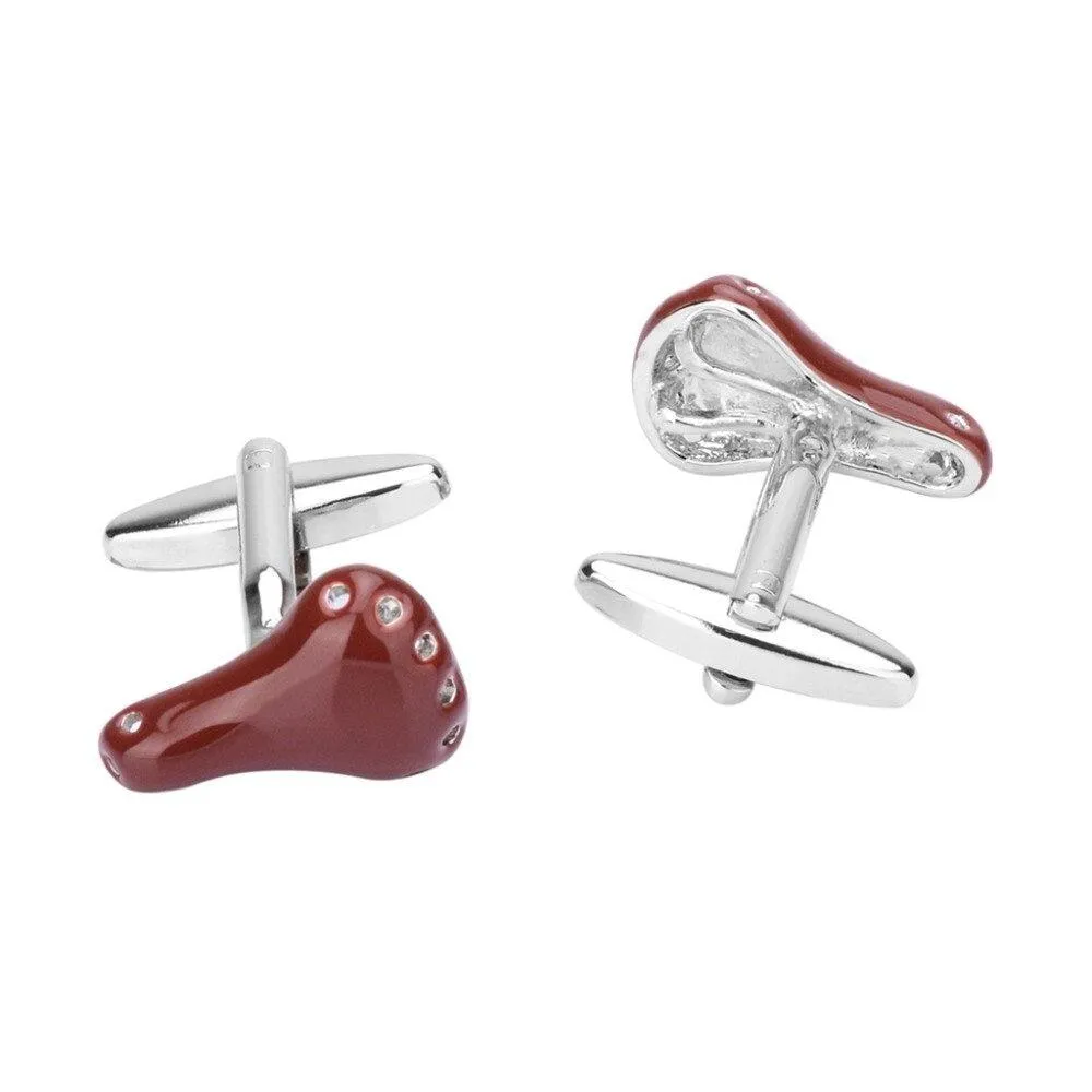 Cycolinks Vintage Bicycle Seat Cuff Links