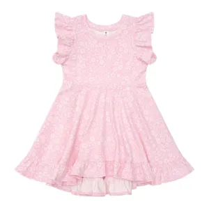 Daisy Seashell Frill Swing Dress