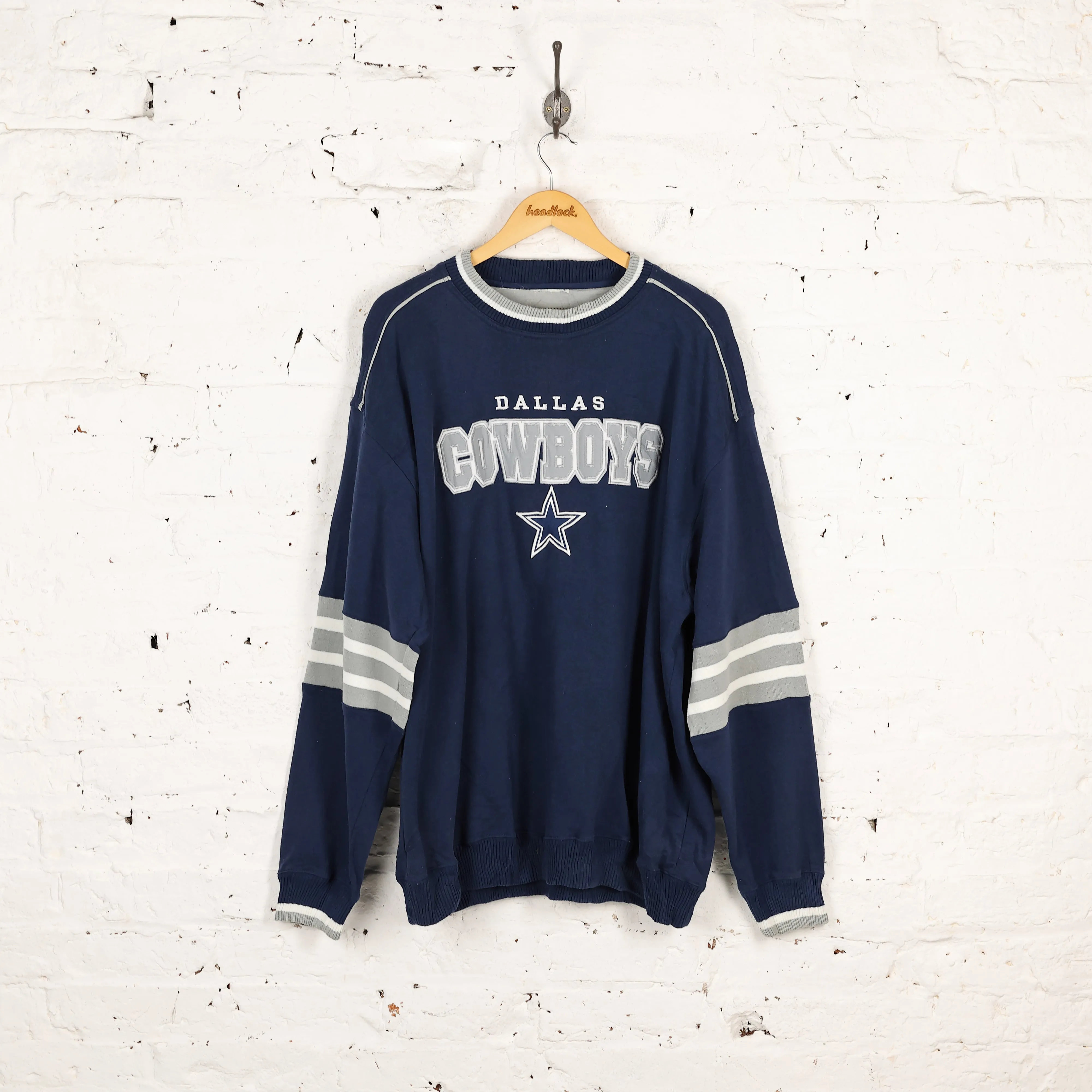 Dallas Cowboys American Football Sweatshirt - Blue - XXL