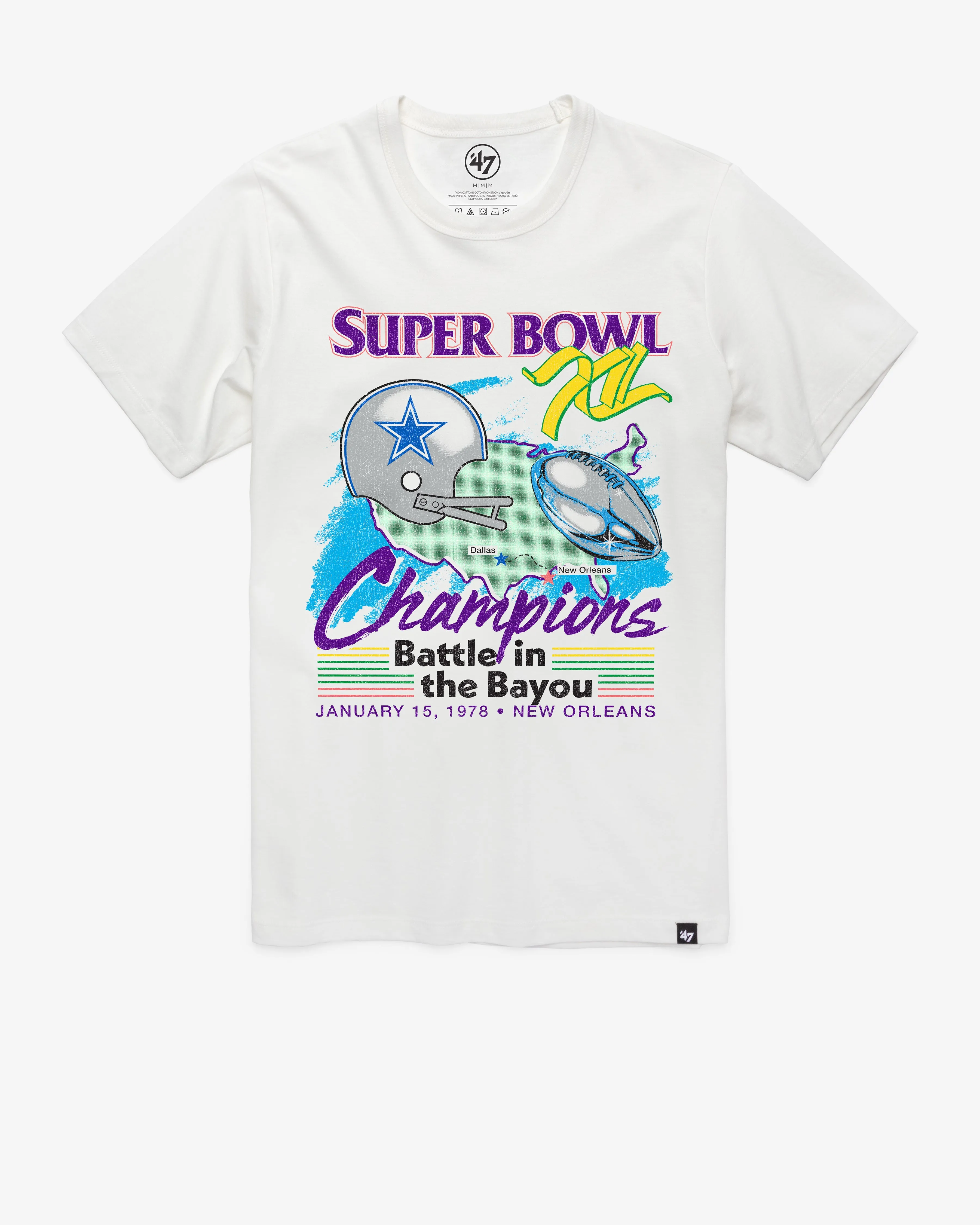 DALLAS COWBOYS SUPER BOWL SHOWCASE '47 FRANKLIN TEE