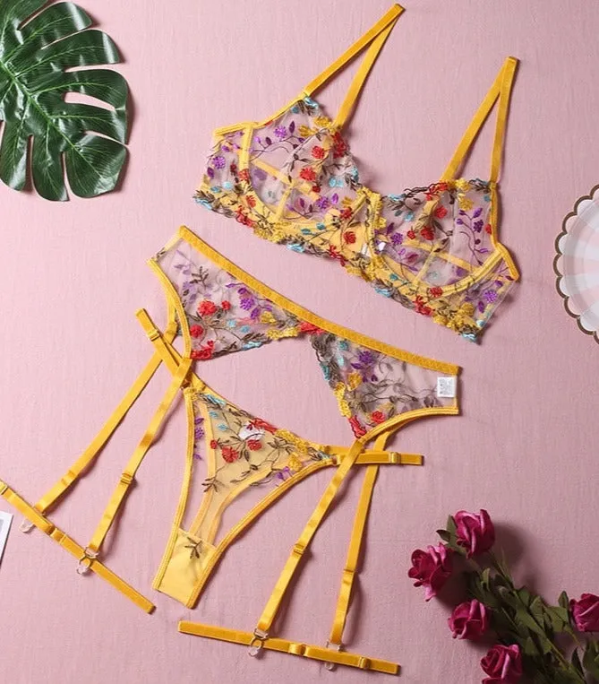 Dara | 3-Piece Lingerie Set
