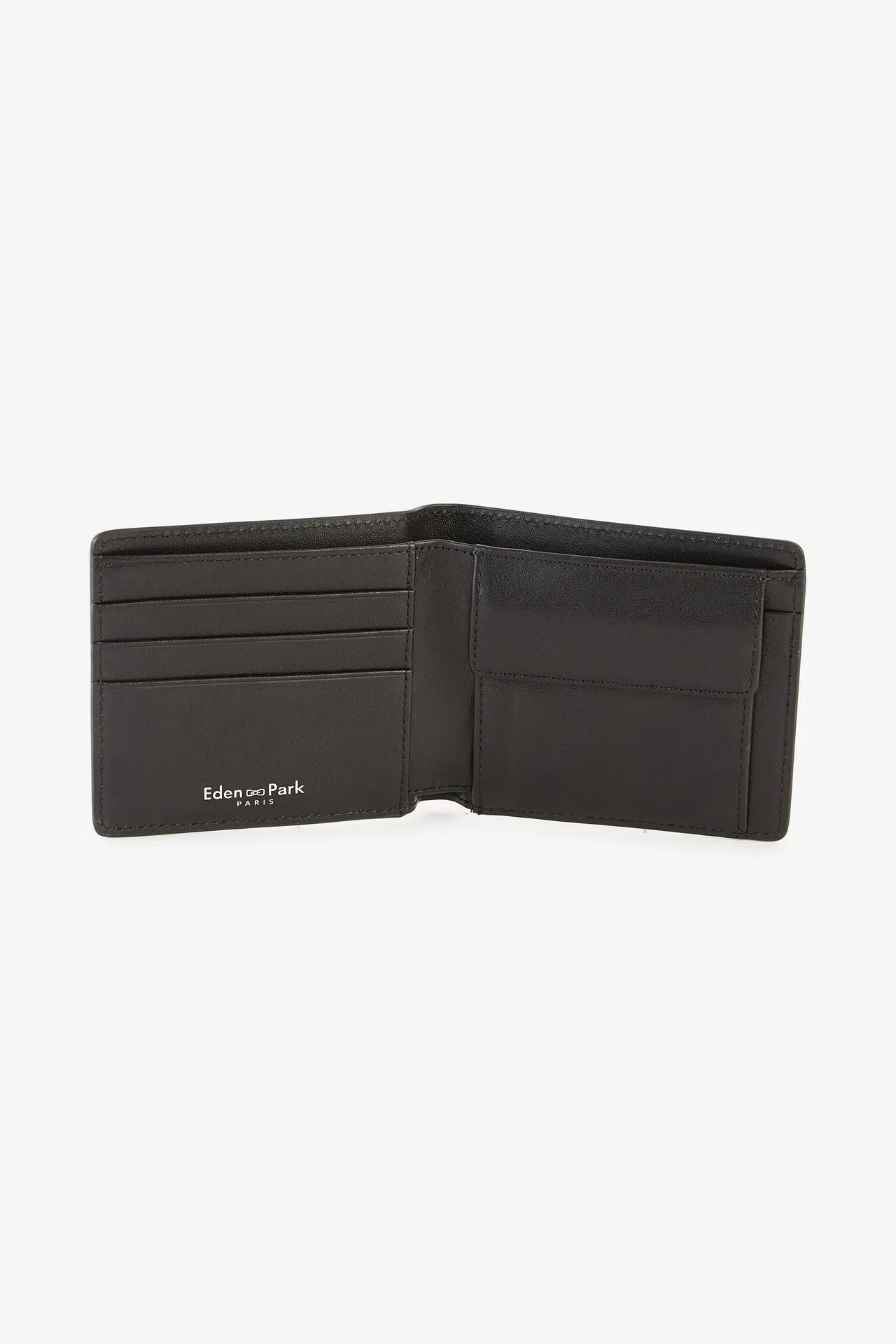 Dark blue rubber Italian-style wallet