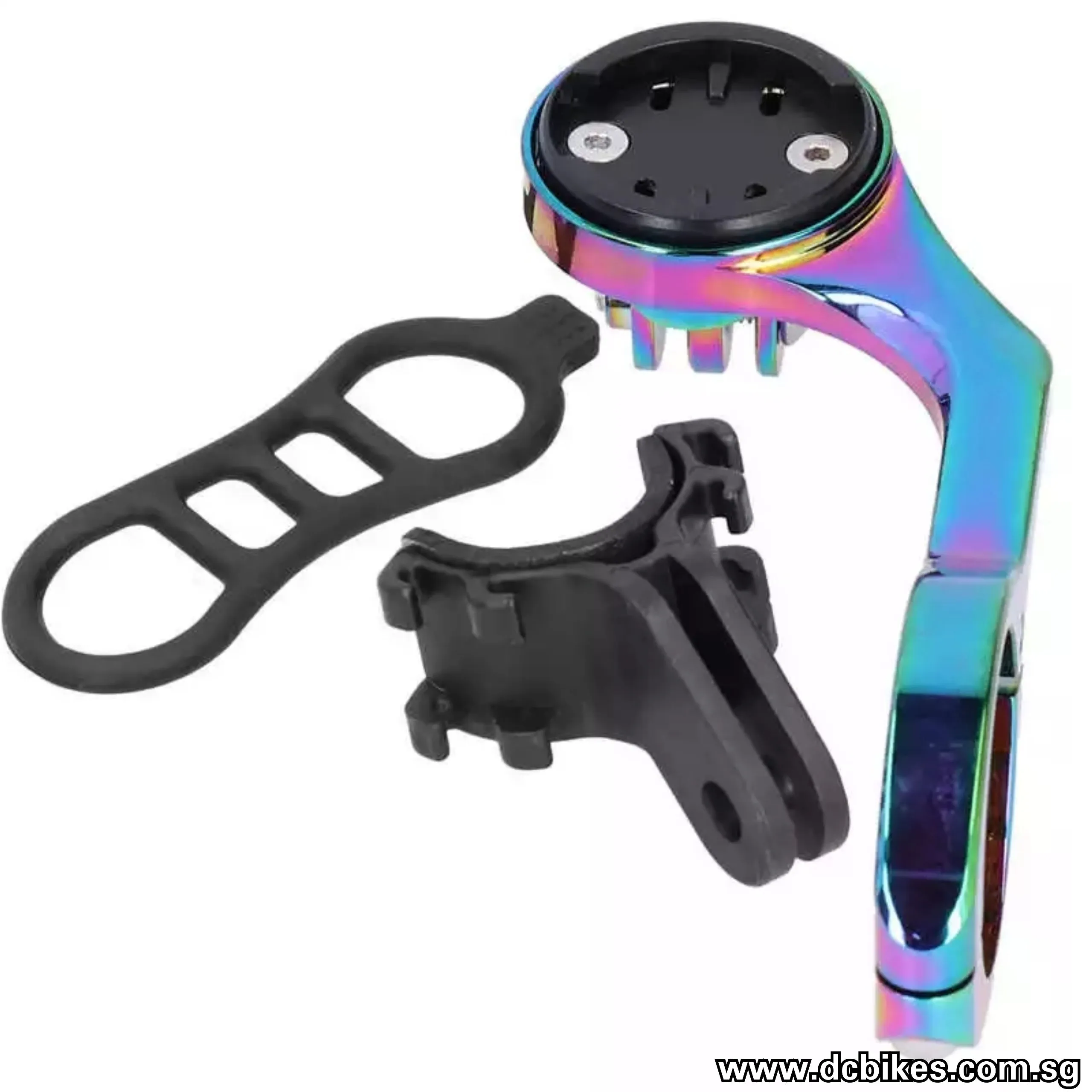 Dcbikes® X GARMIN Edge1000 Wahoo Oil Slick GoPro Speedometer   Led Mount Universal Holder 31.8mm 