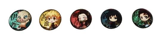 Demon Slayer cute Badges/Pins set - 5 pieces