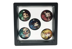 Demon Slayer cute Badges/Pins set - 5 pieces