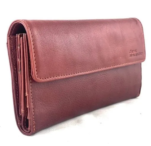 Derek Alexander BR-1305 Wallet - Red
