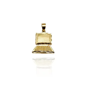 Diamond-Cut Computer Pendant (14K)