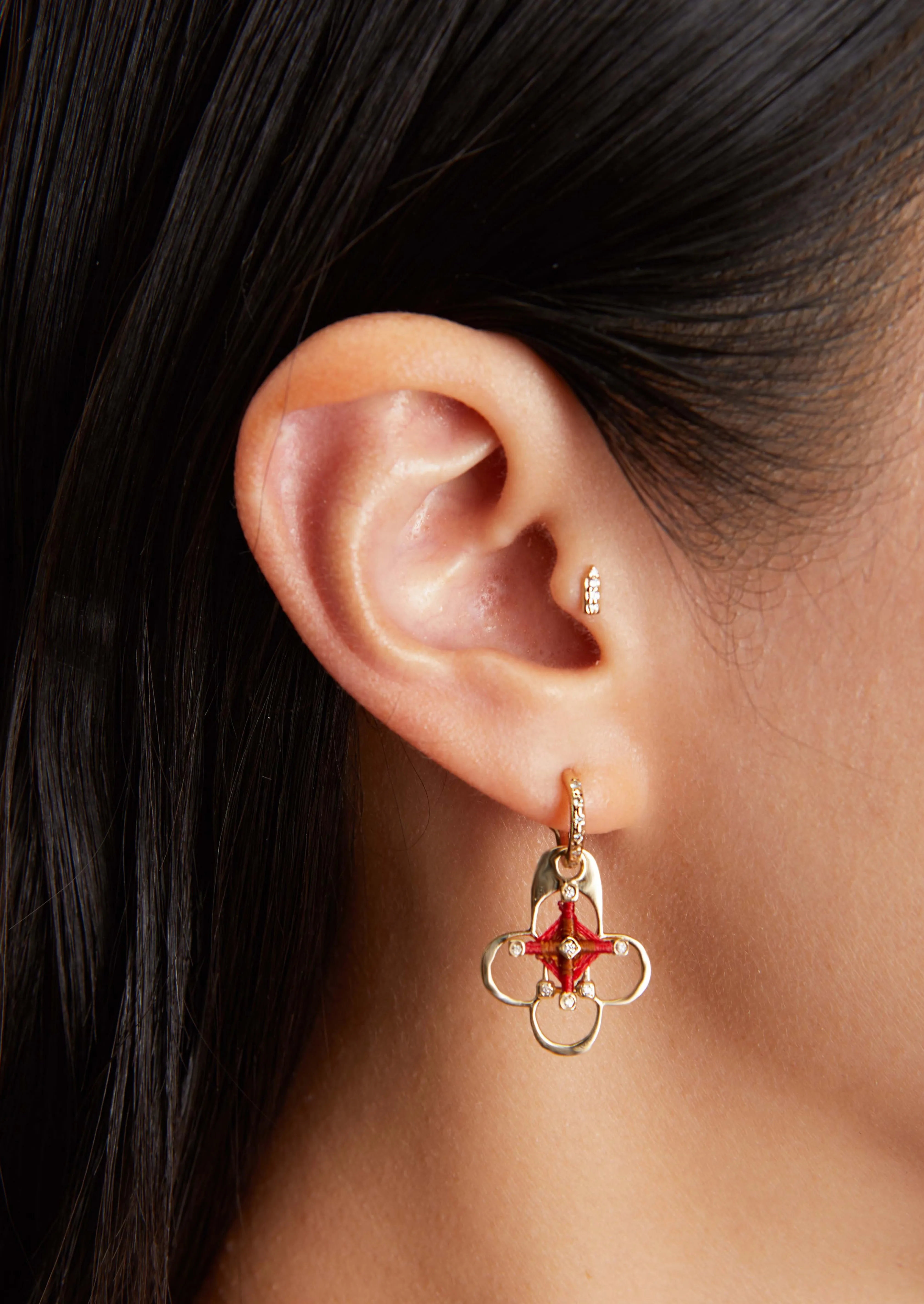 Diamond Shrine & God's Eye Earring