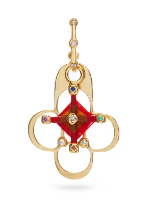Diamond Shrine & God's Eye Earring