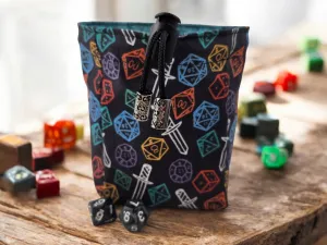 Dice and Sword dice bag, TTRPG