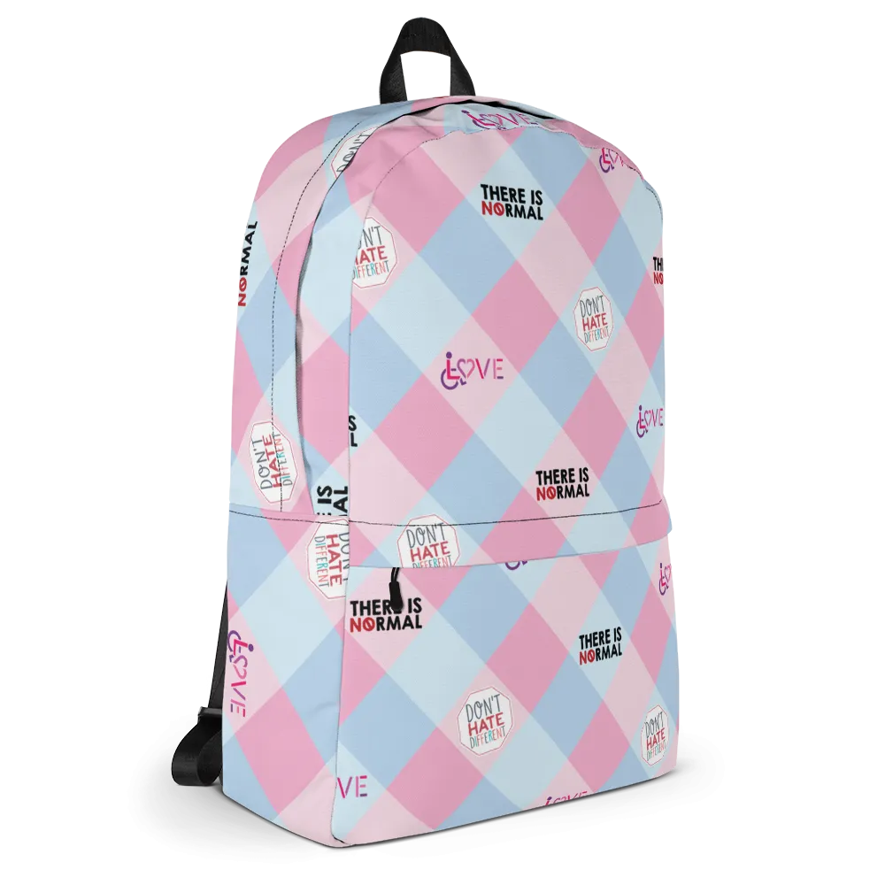 Disability Themed Small Patchwork (Back Pack) Pastel Colors