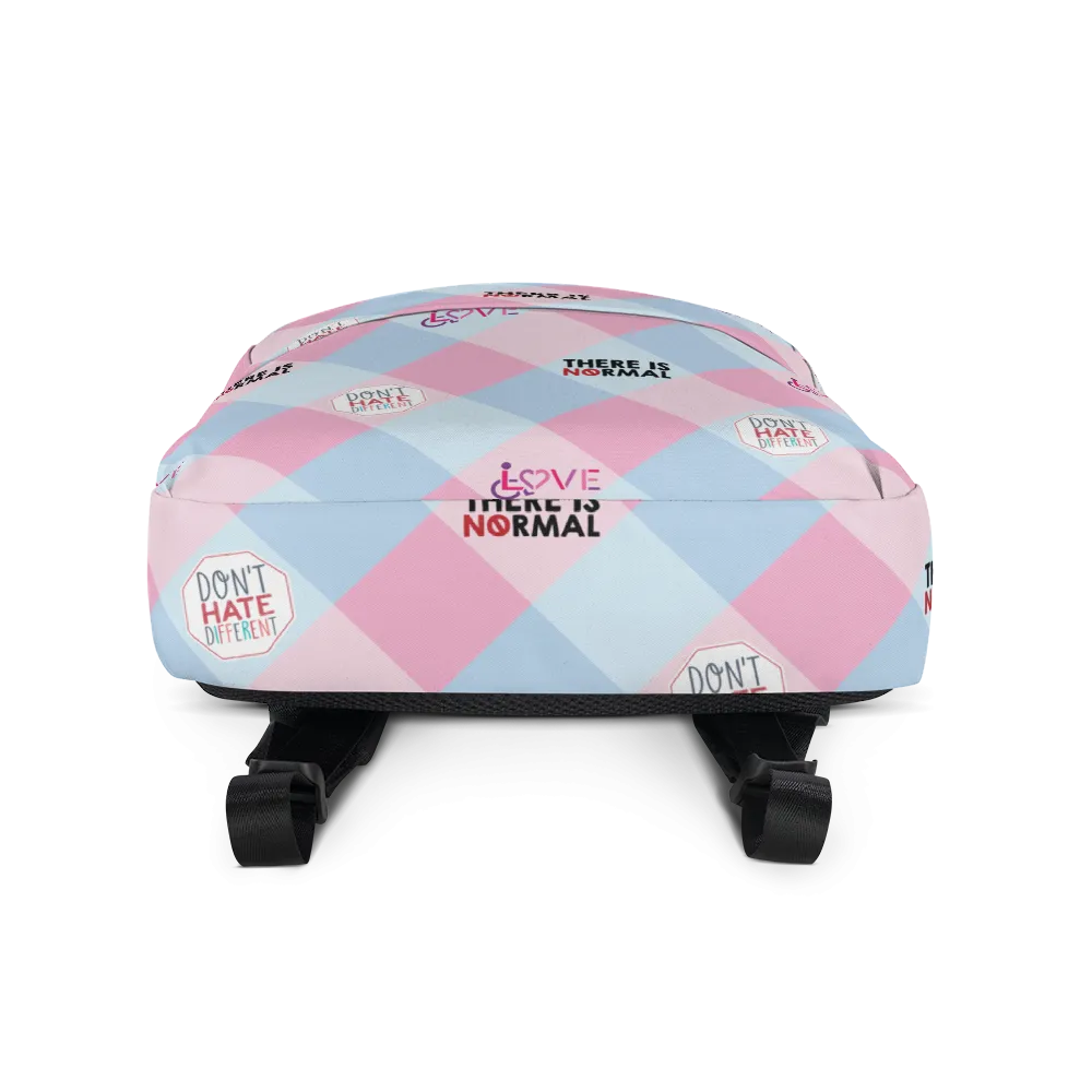 Disability Themed Small Patchwork (Back Pack) Pastel Colors