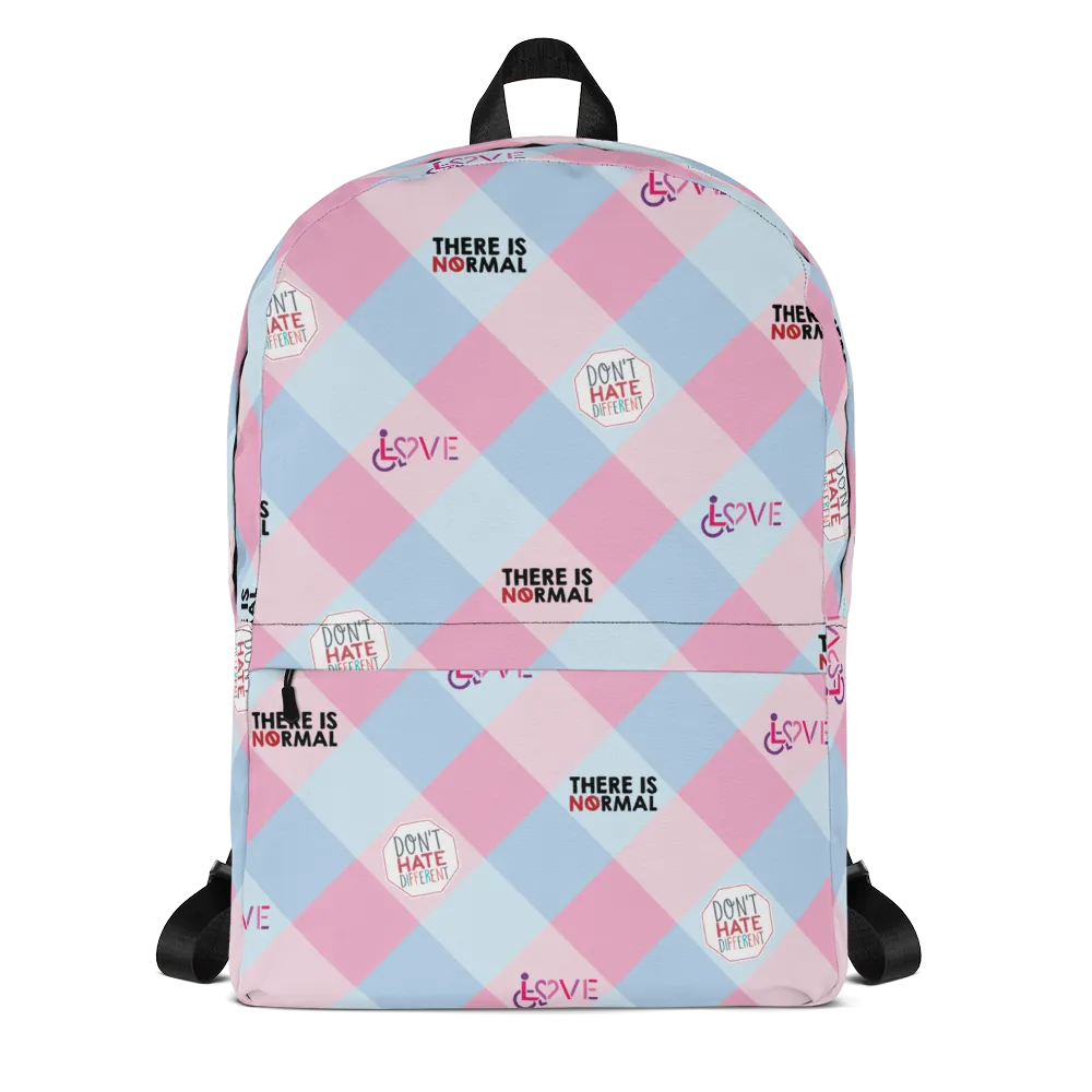 Disability Themed Small Patchwork (Back Pack) Pastel Colors
