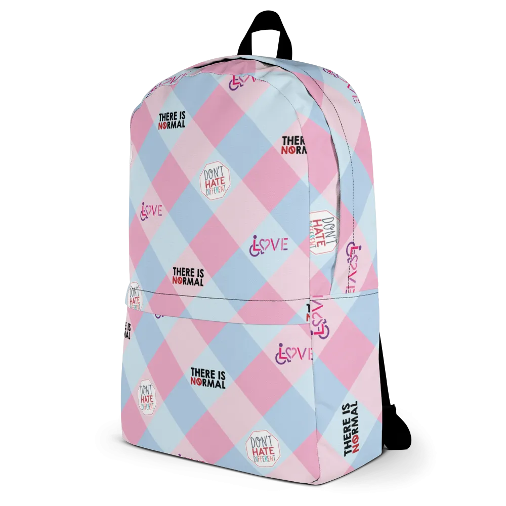 Disability Themed Small Patchwork (Back Pack) Pastel Colors