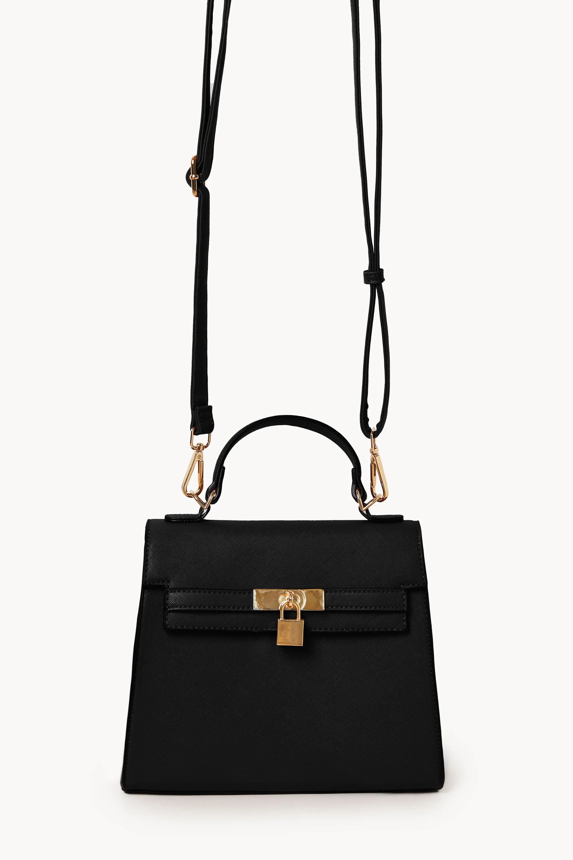 Dominica Black Lock Purse