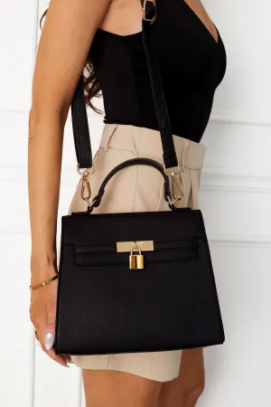 Dominica Black Lock Purse