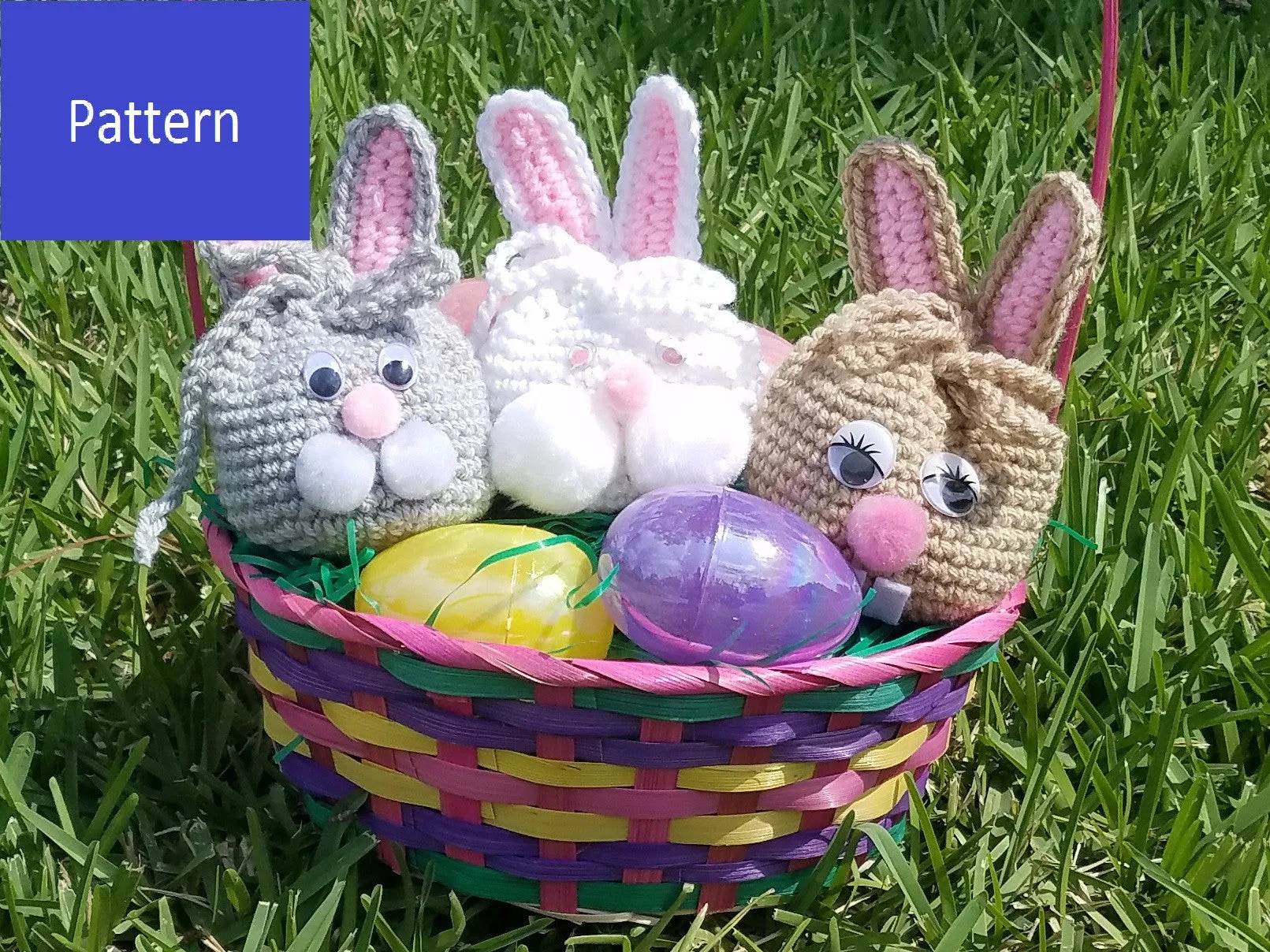 Easter Bunny Goody Bag Crochet Pattern