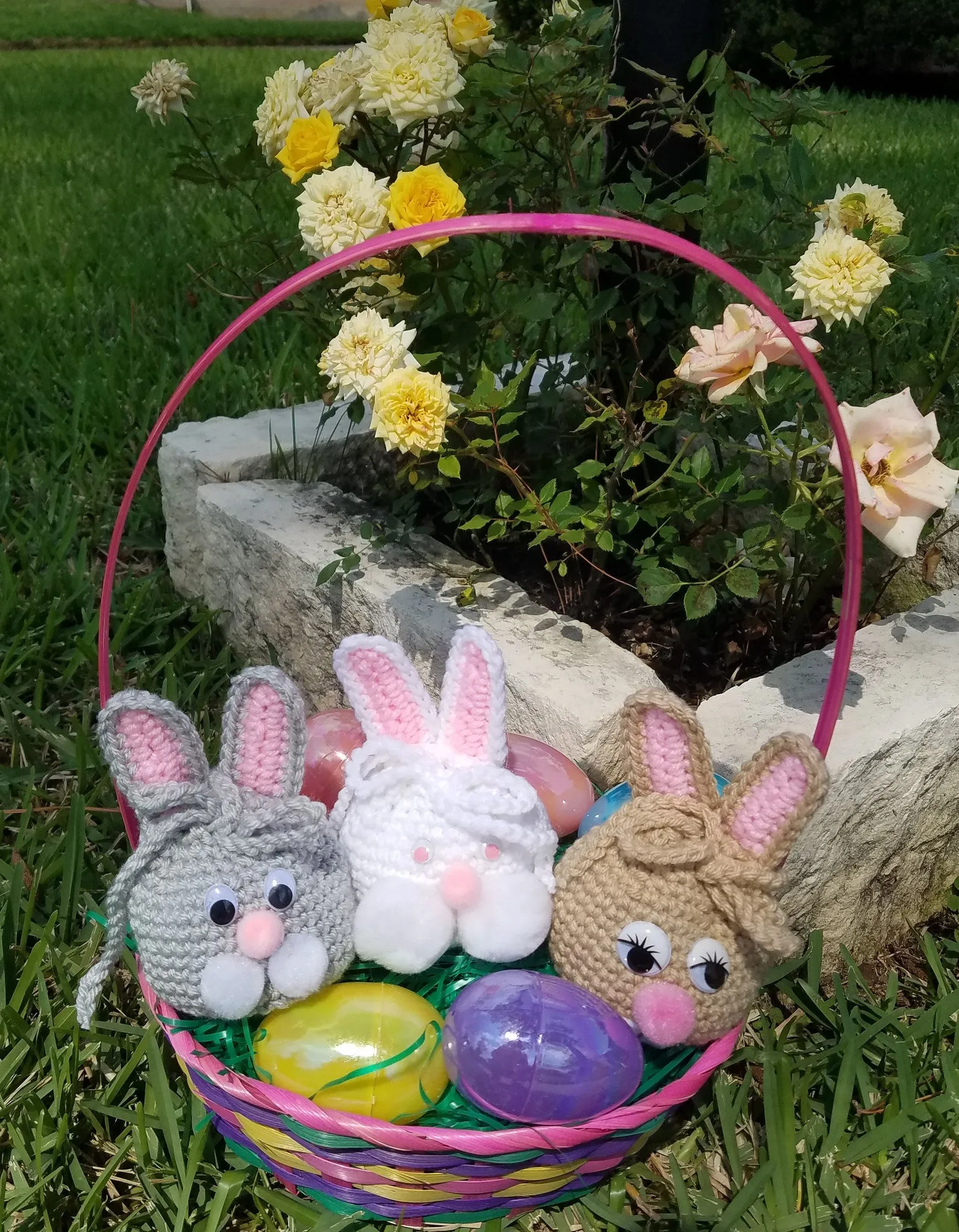 Easter Bunny Goody Bag Crochet Pattern