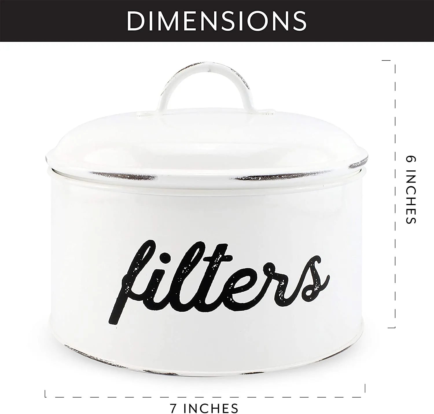 Enamelware Basket Coffee Filter Holder