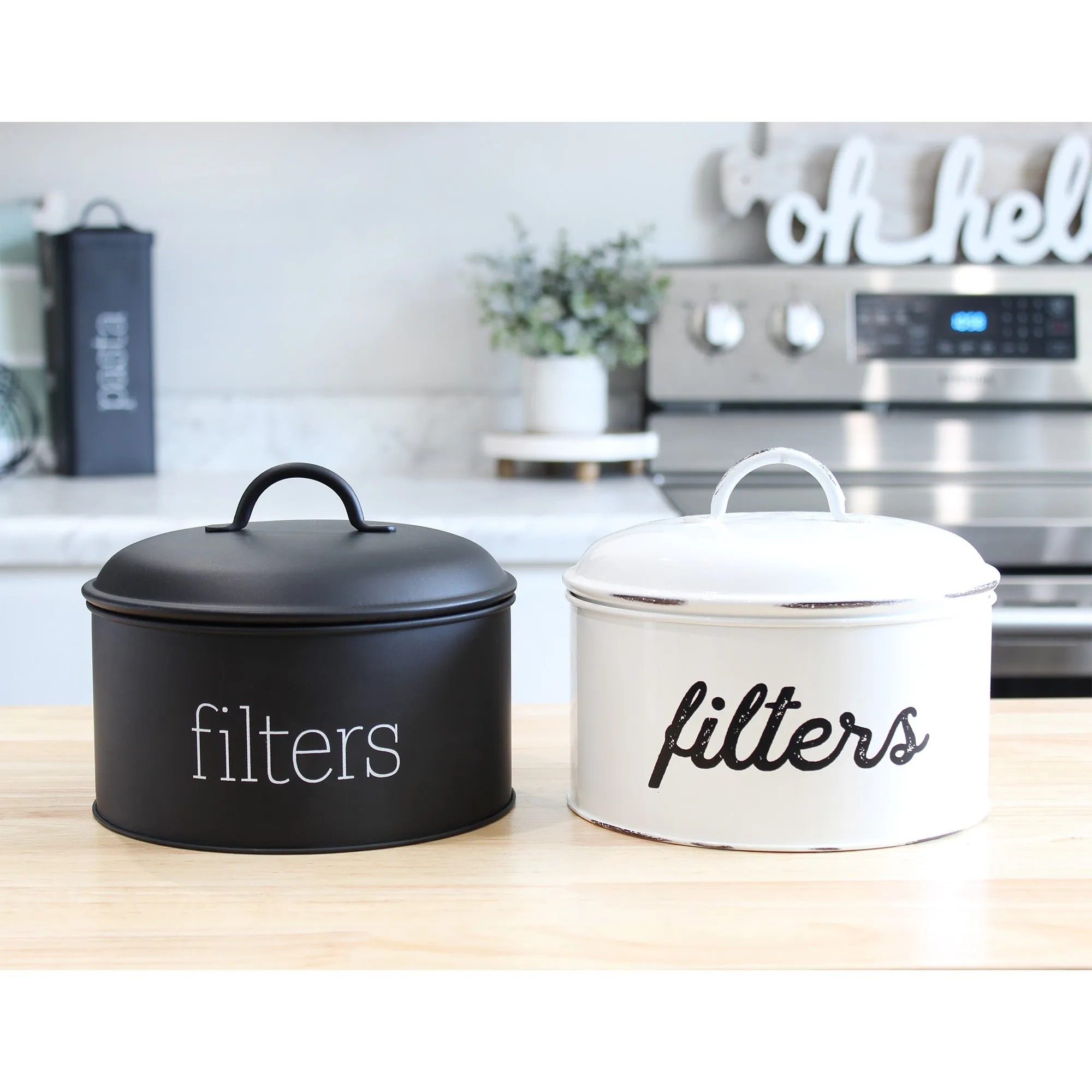 Enamelware Basket Coffee Filter Holder