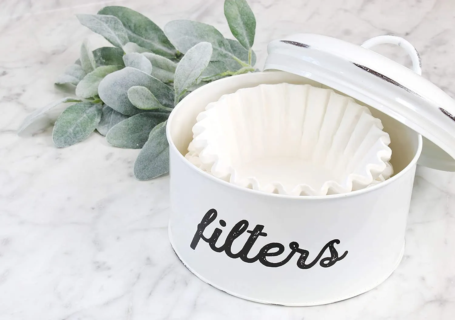 Enamelware Basket Coffee Filter Holder
