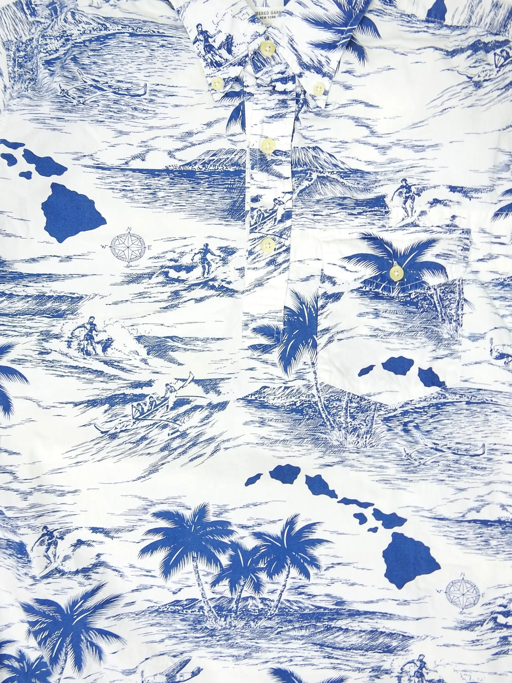 Engineered Garments SS Graphic Shirt Size Medium
