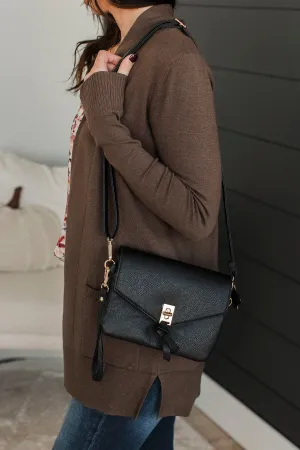 Epitome of Beauty Crossbody Purse- Black