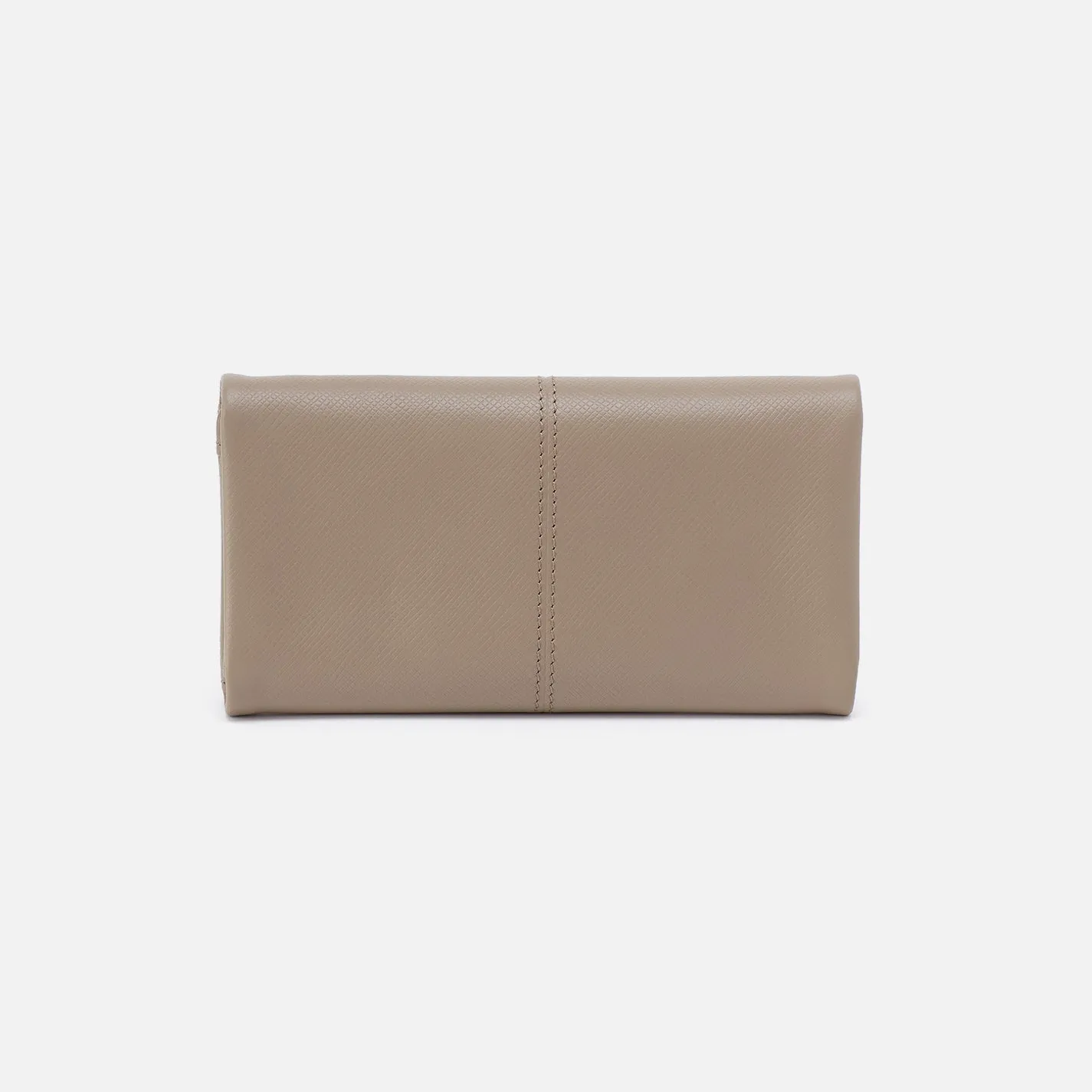 Essential Trifold Wallet In Soft Saffiano Leather - Sesame